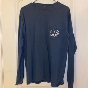 Long sleeve blue Ivory Ella t-shirt